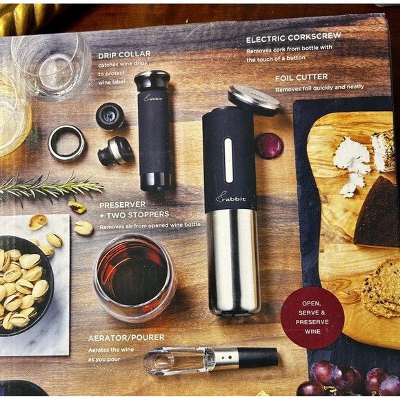 Rabbit 8 Piece Electric Wine Set - Picture 3 of 4